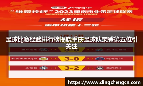 足球比赛经验排行榜揭晓重庆足球队荣登第五位引关注