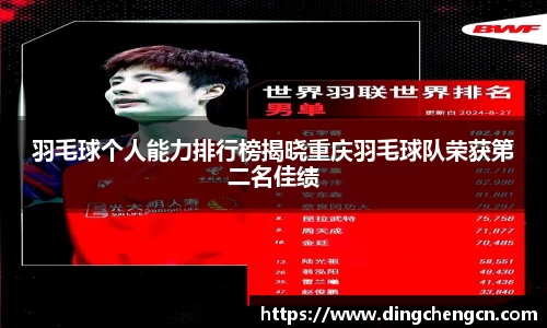 羽毛球个人能力排行榜揭晓重庆羽毛球队荣获第二名佳绩
