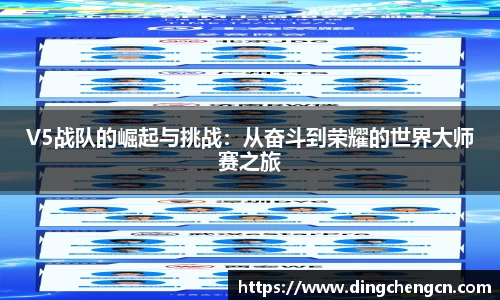 V5战队的崛起与挑战：从奋斗到荣耀的世界大师赛之旅